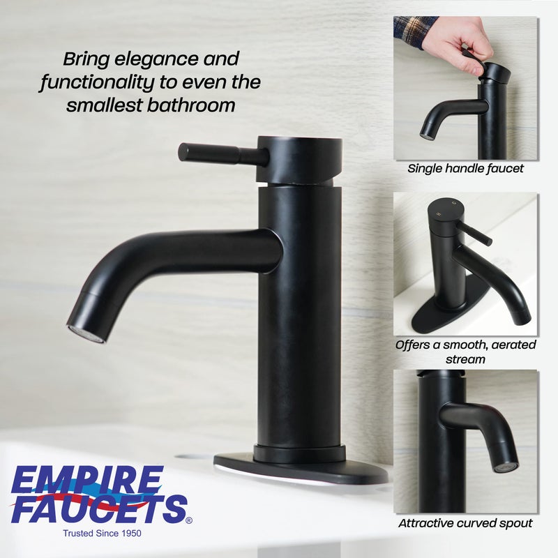 Empire Faucets Quick Products Empire Brass VF77BMT-A Faucet Lav Single Lever Black - Image 3